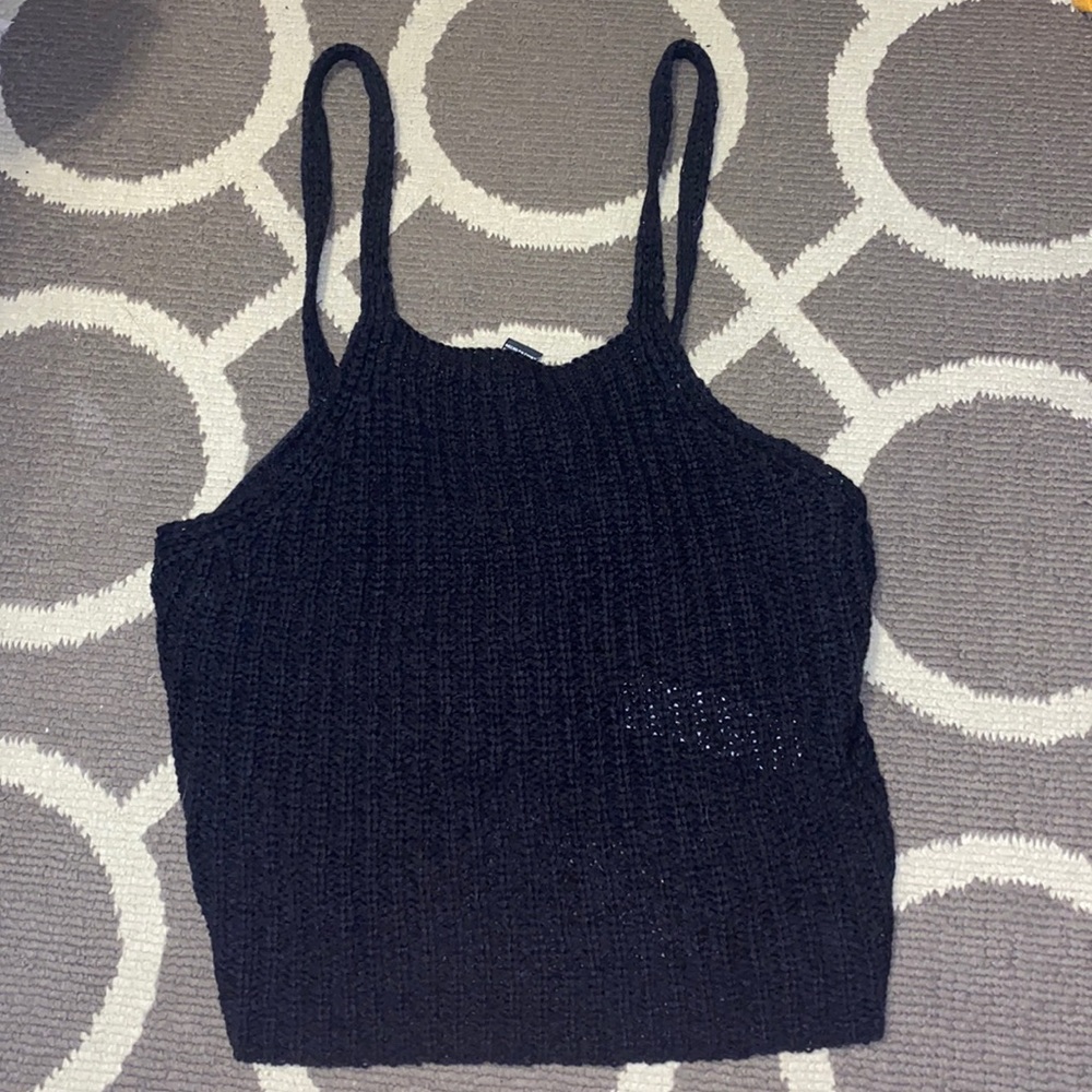 Black tank top.